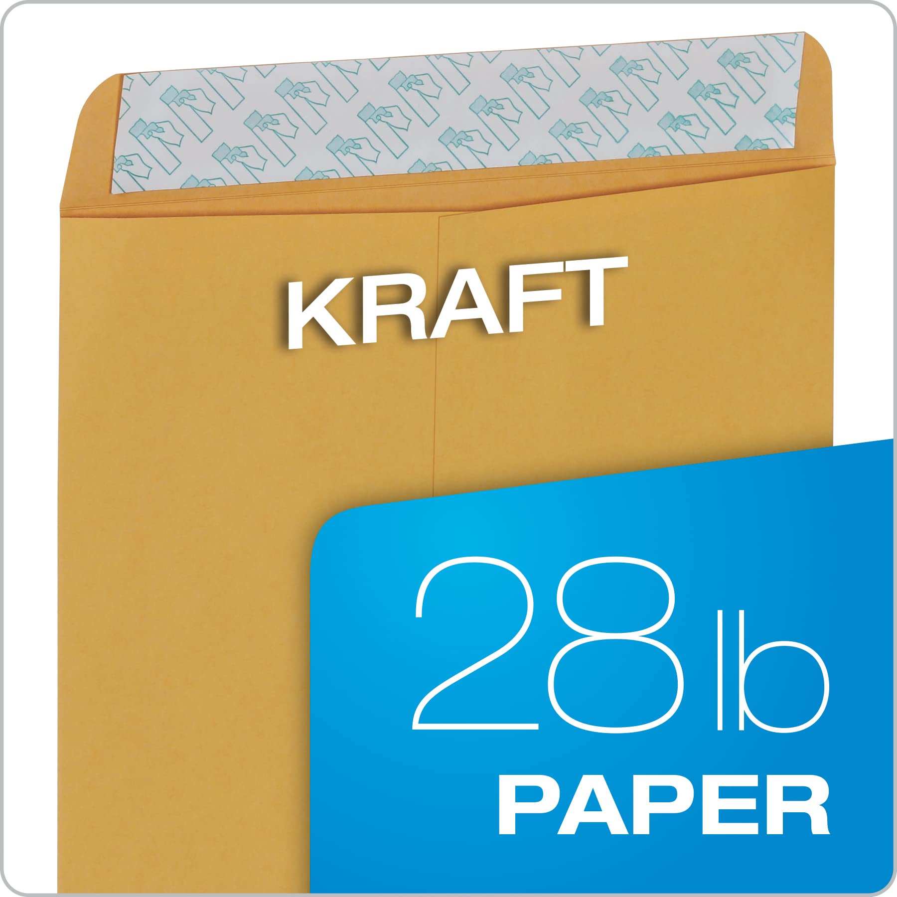Quality Park Envelopes, Redi-Seal Catalog Envelopes, 9 x 12 Inches, 28 lb Light Brown Kraft, Self-Sealing, 100 Count - Ideal for Mailing, Storage, and Organizing