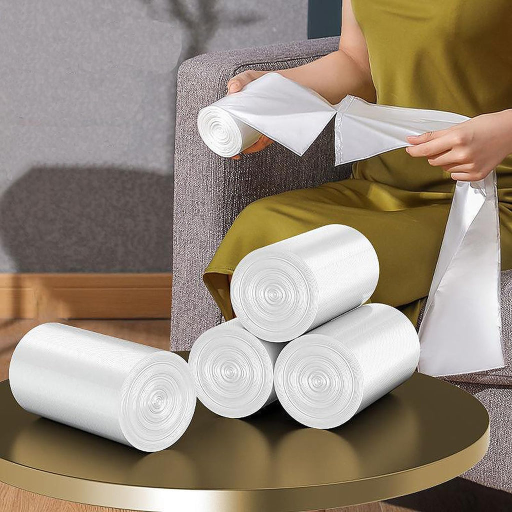 Clear Garbage Bags 220 Count 4 Gallon, Small Waste Basket Trash Bags for Bathroom, Kitchen, Bedroom, 5 Gallon Garbage Bags Unscented Can 15 Liters