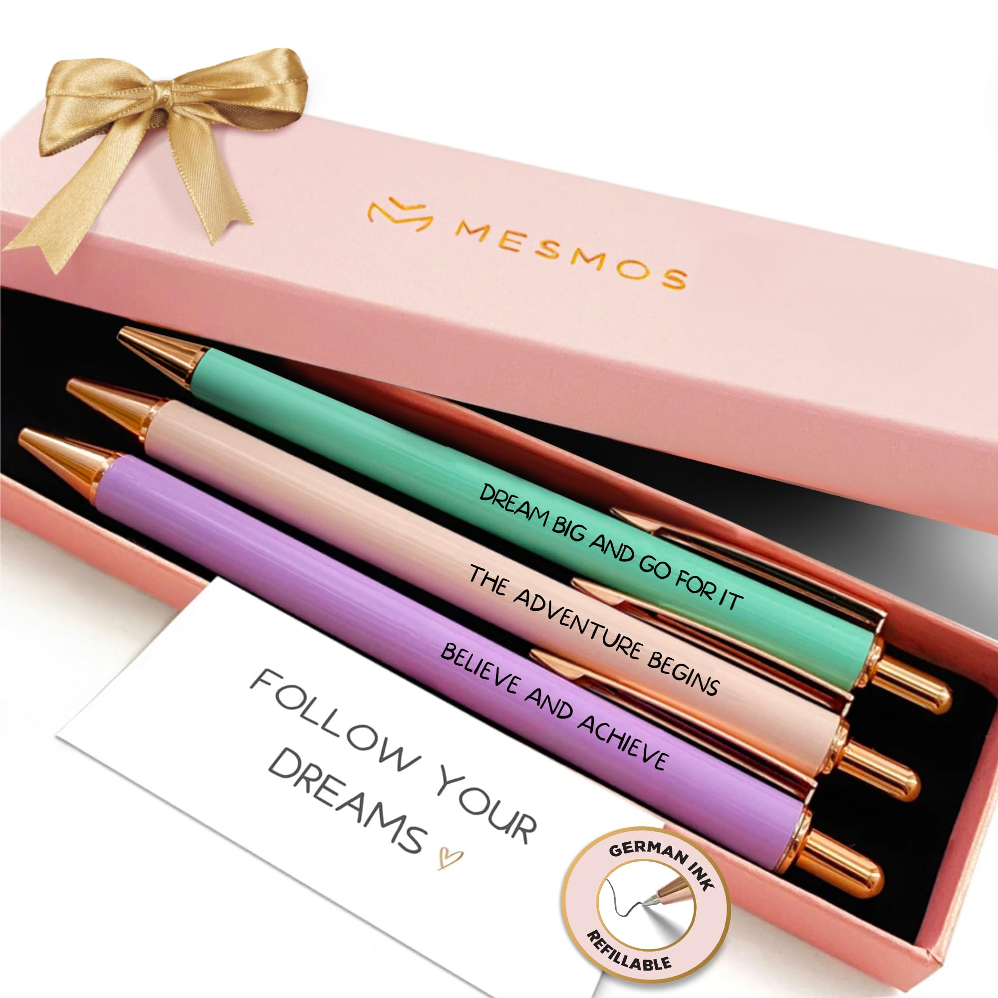 MESMOS 3pc Fancy Pen Set, 2026 Graduation Gift for Her, Congrats Grad High School and College Graduation Presents for Girls, Women and Daughter, From 8th Grade to Masters Degree Graduate Gifts