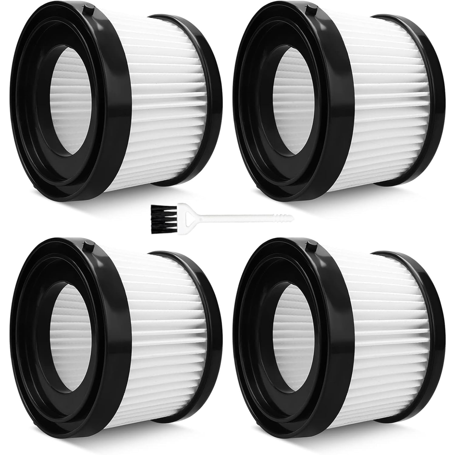 4pack DCV501HB DCV5011H Vacuum Filter: Replacement for DEWALT 20V Cordless Handheld Vacuum Cleaner - H13 HEPA Grade for Workshop & Home