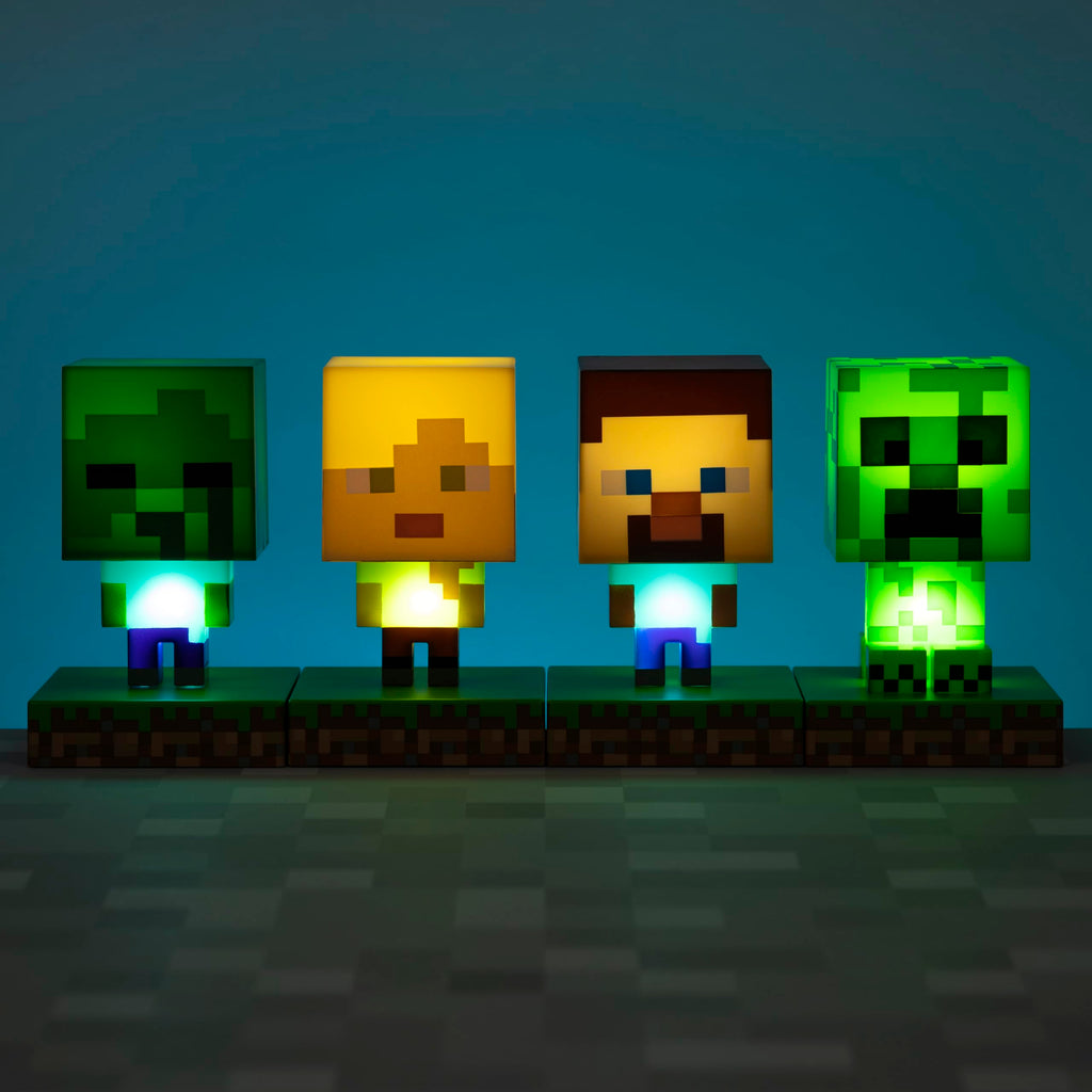 Minecraft Creeper Light, 3D Lamp - Officially Licensed Night Light - 12 cm Tall, Battery Powered, Gaming Room & Bedroom Decor for Minecraft Gamers | Paladone