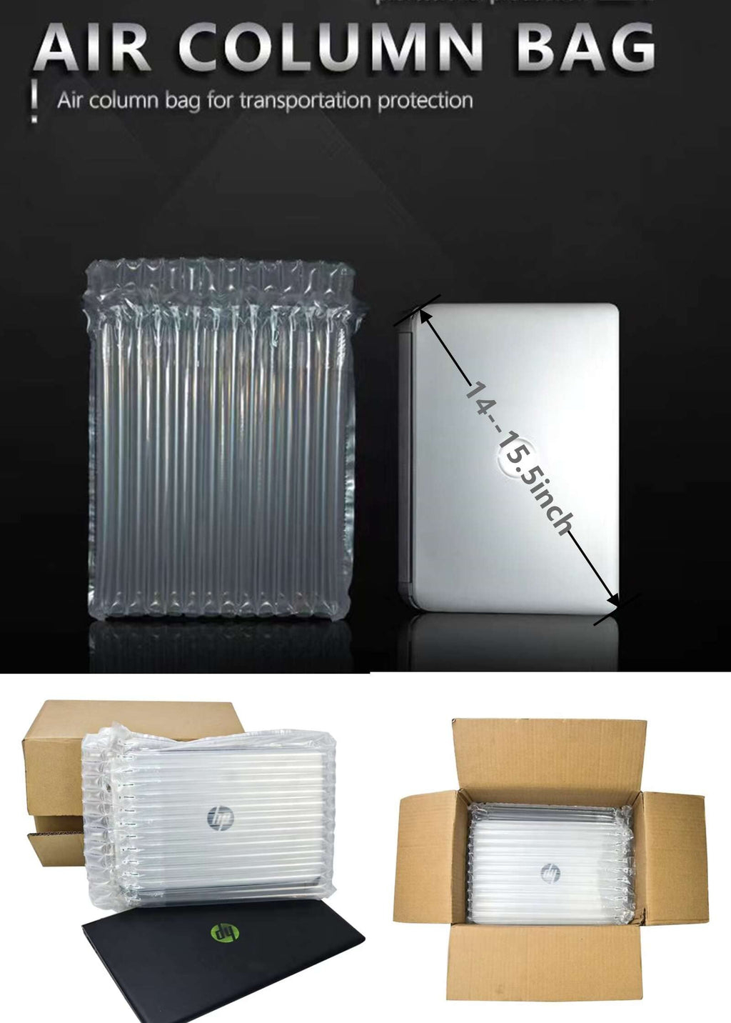 Inflatable Laptop Protective Bag Mailer for 14" - 16" Laptop Cover Notebook Sleeve Bag Mailer Box Compatible with Shipping Box Anti-blocking Computer Boxes