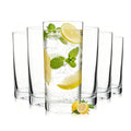 Highball Glasses Set of 6, 13oz Tall Drinking Glasses, Water Glass for Kitchen, Tom Collins Glasses, Mojito Glass Cups, Cocktail Glasses for Bar Glassware