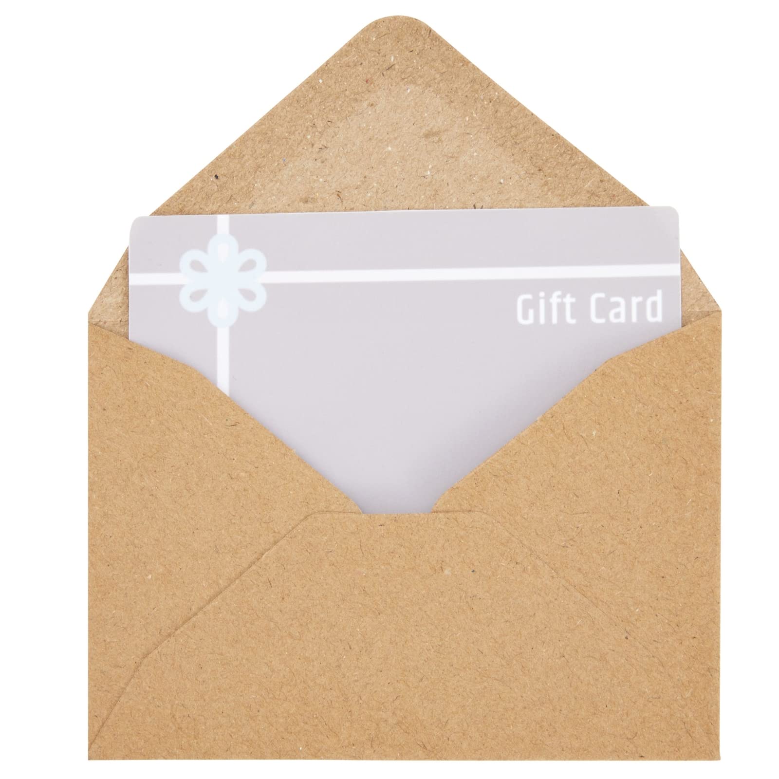 100 Count Mini Gift Card Envelopes Bulk - Brown Kraft Paper Envelopes for Business Card, Wedding RSVP, Birthday, Holiday Gift Cards (4.1x2.75 in)