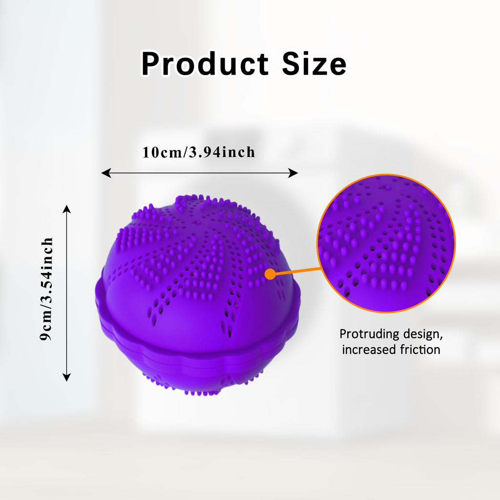 Laundry Washing Balls Used up 1500 Loads Eco-Friendly all Natural Detergent Alternative-2packs-10cm