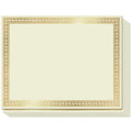 Sweetzer & Orange Plain Certificate Paper for Awards. Set of 50x, 180gsm Gold Border Achievement Certificates for Graduation Diploma, Employee of The Month, Diploma of Completion or Sports Victory