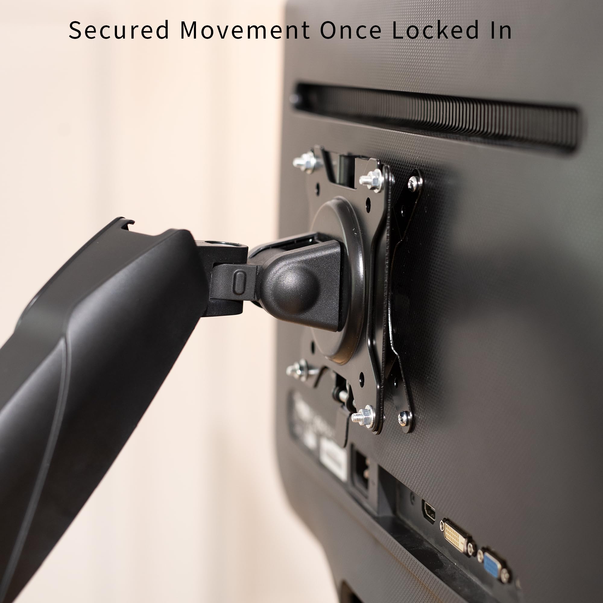 VIVO Adapter VESA Mount Quick Release Bracket Kit, Stand Attachment and Wall Mount Removable VESA Plate for Easy LCD Monitor and TV Screen Mounting, Stand-VAD2