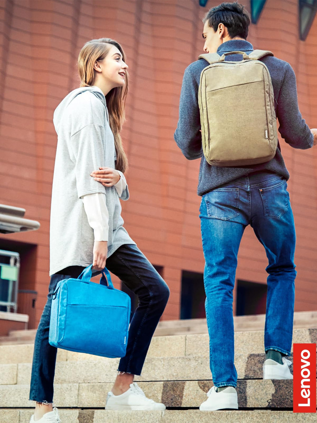 Lenovo Laptop Carrying Case T210, fits for 15.6-Inch Laptop and Tablet, Sleek Design, Durable and Water-Repellent Fabric, Business Casual or School, GX40Q17230 Casual Toploader - Blue