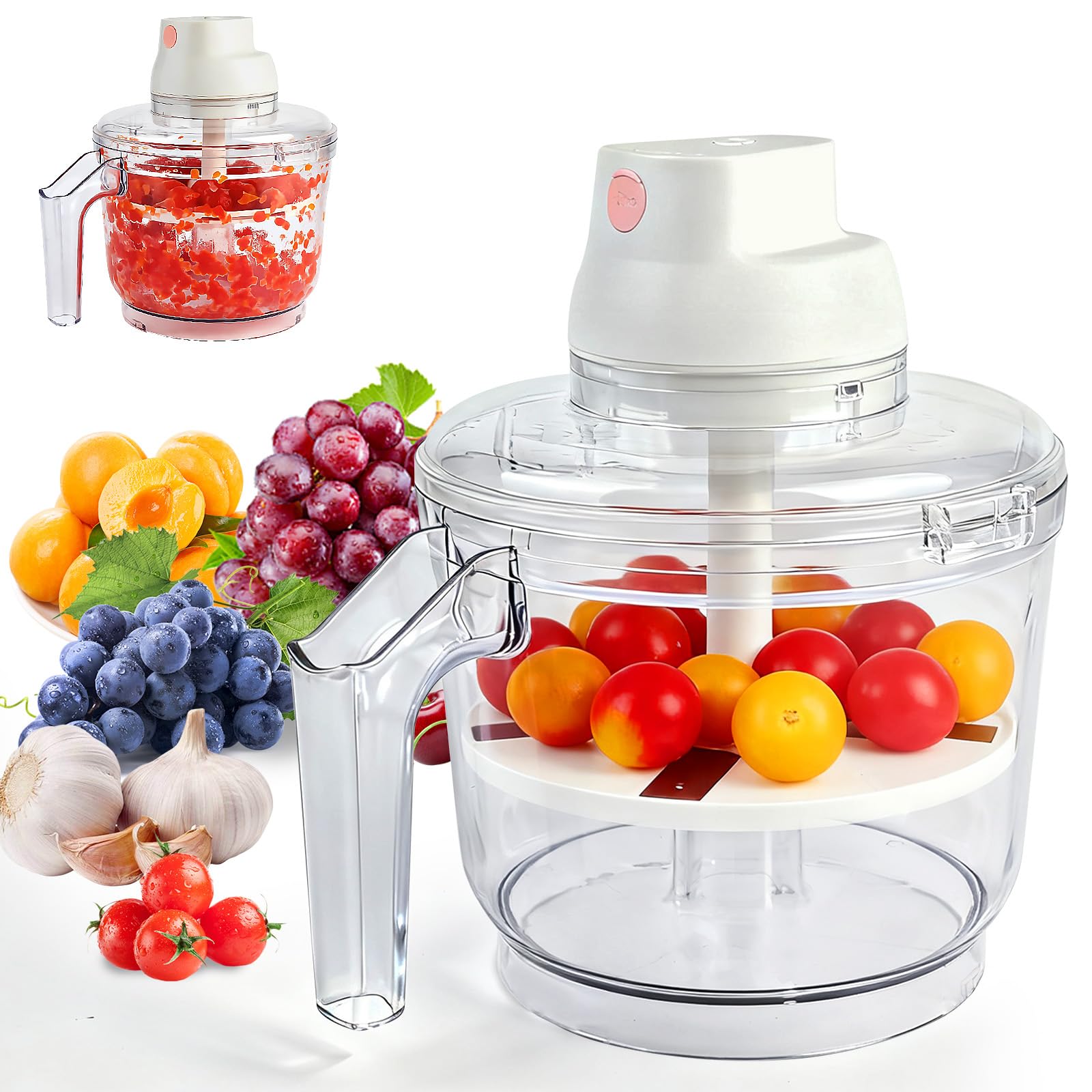 Garlic Peeler Electric – Automatic Grape Peeling Machine & Fruit Skin Remover, Fast & Effort-Saving Kitchen Tool