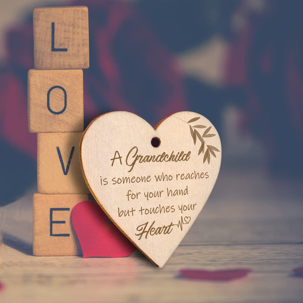 A Grandchild is Someone Who Reaches for Your Hands but Touches Your Heart Picture Frame New Grandma Gifts First Time Grandparents Gifts, Display Two 4x6 Inch