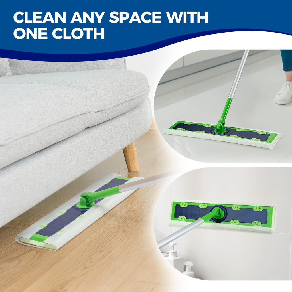 PEACHICHA XL Dust Sweeping Cloths Dry Mop Pads For XL Sweeper Disposable X Large Floor Cleaning Mop Refills, 9.84x17.71 Inch, 40 Count