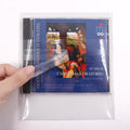CD Outer Sleeves Clear Sticky Plastic Protective Sleeve Anti-Static for Standard CD and DVD Storage - 100Pcs