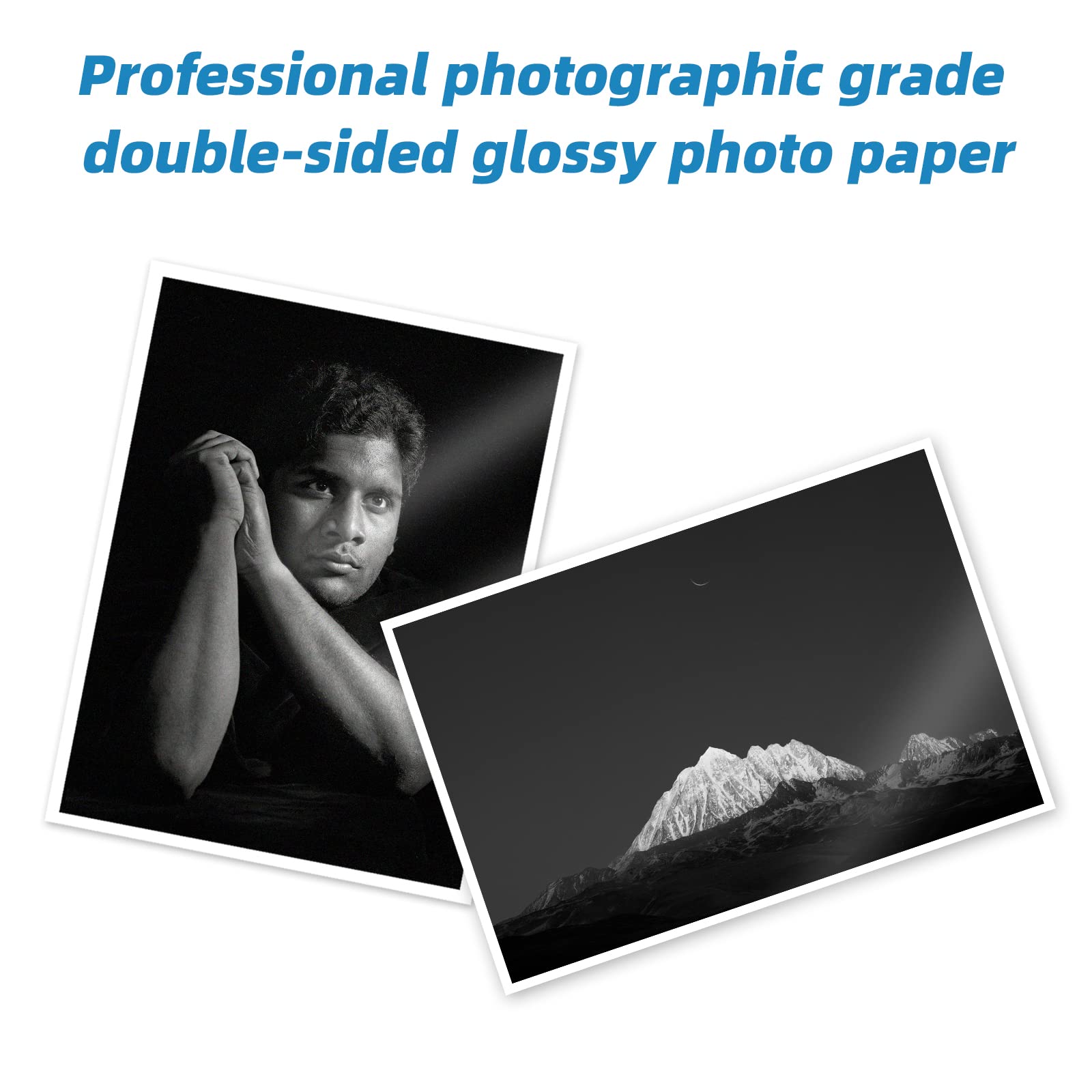 Uinkit 100 Sheets Double Sided Photo Paper 11x17 Glossy 54lb Inkjet 200gsm Obituary Bulletin Gallery Show Obituaries A3 Size 11 x 17 inch for Inkjet Printer Printing
