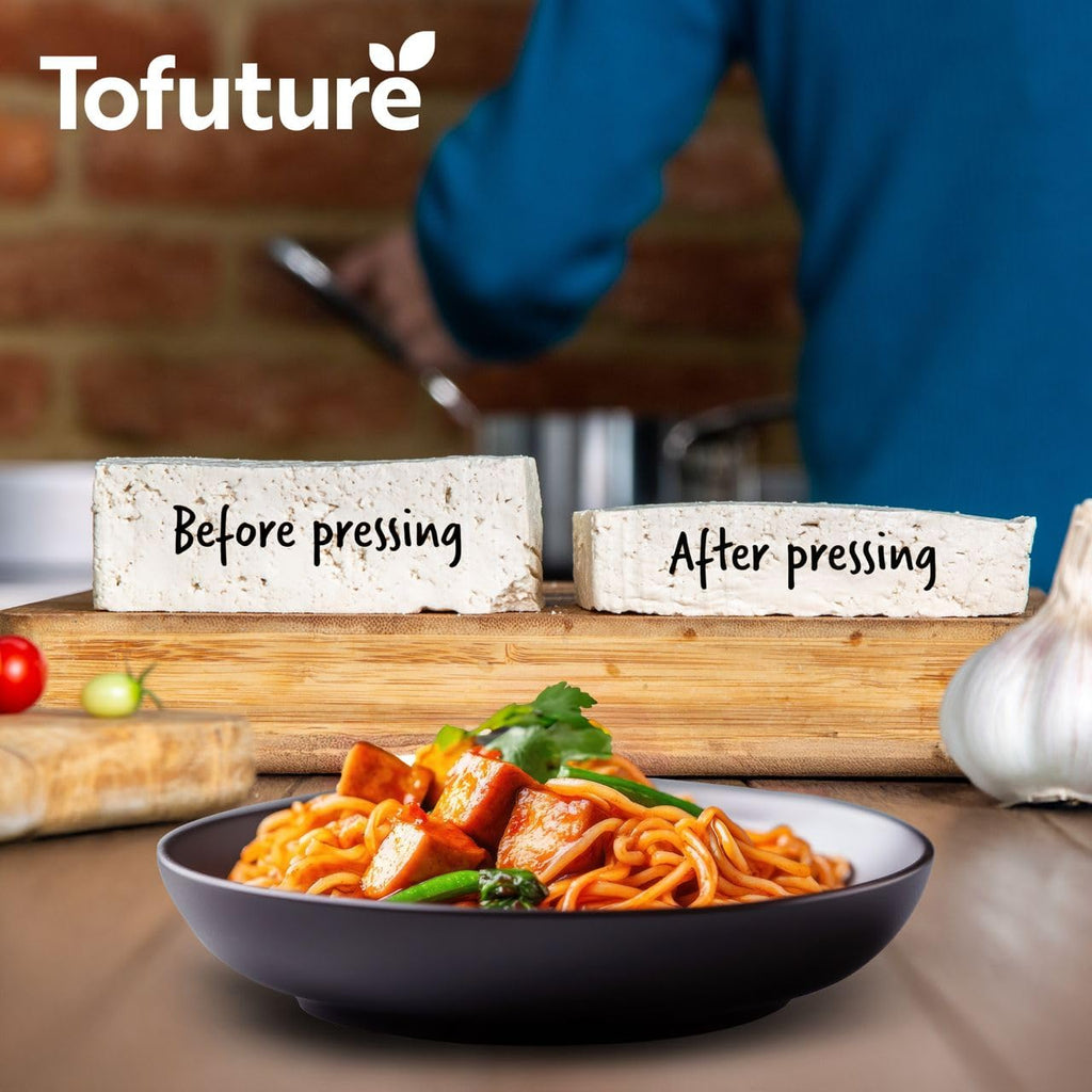 Tofuture Tofu Press - The Original and the Best Tofu Press for Transforming Your Tofu – Compact and Easy to Use it Presses the Water from Tofu Cleanly and Effectively – BPA Free and Dishwasher Safe