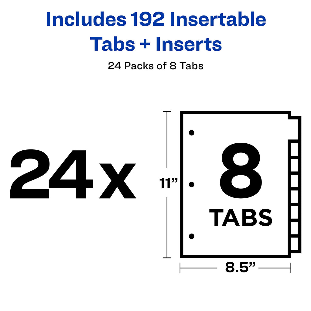 Big Tab Buff Colored Insertable Dividers - Gold Reinforce