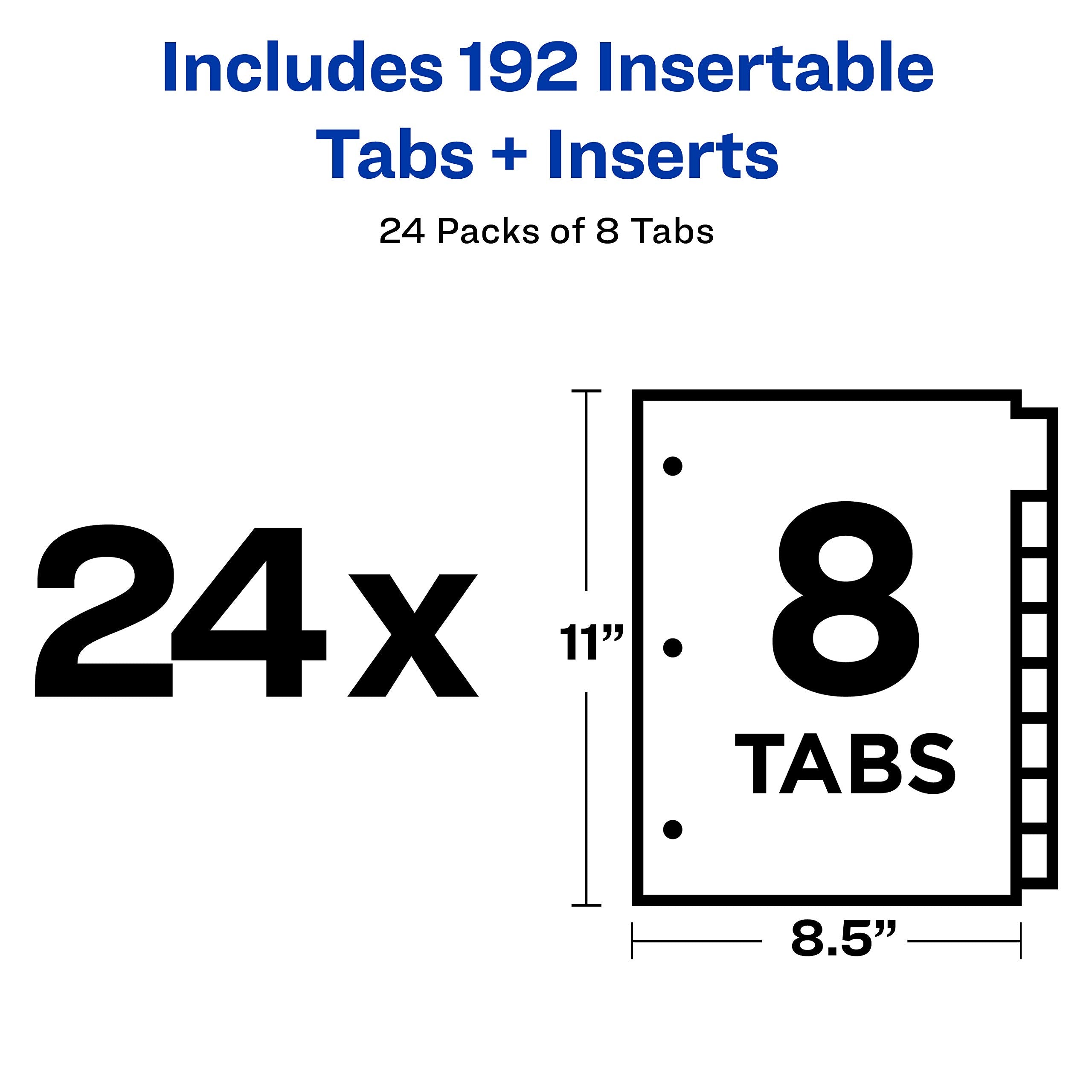 Big Tab Buff Colored Insertable Dividers - Gold Reinforce