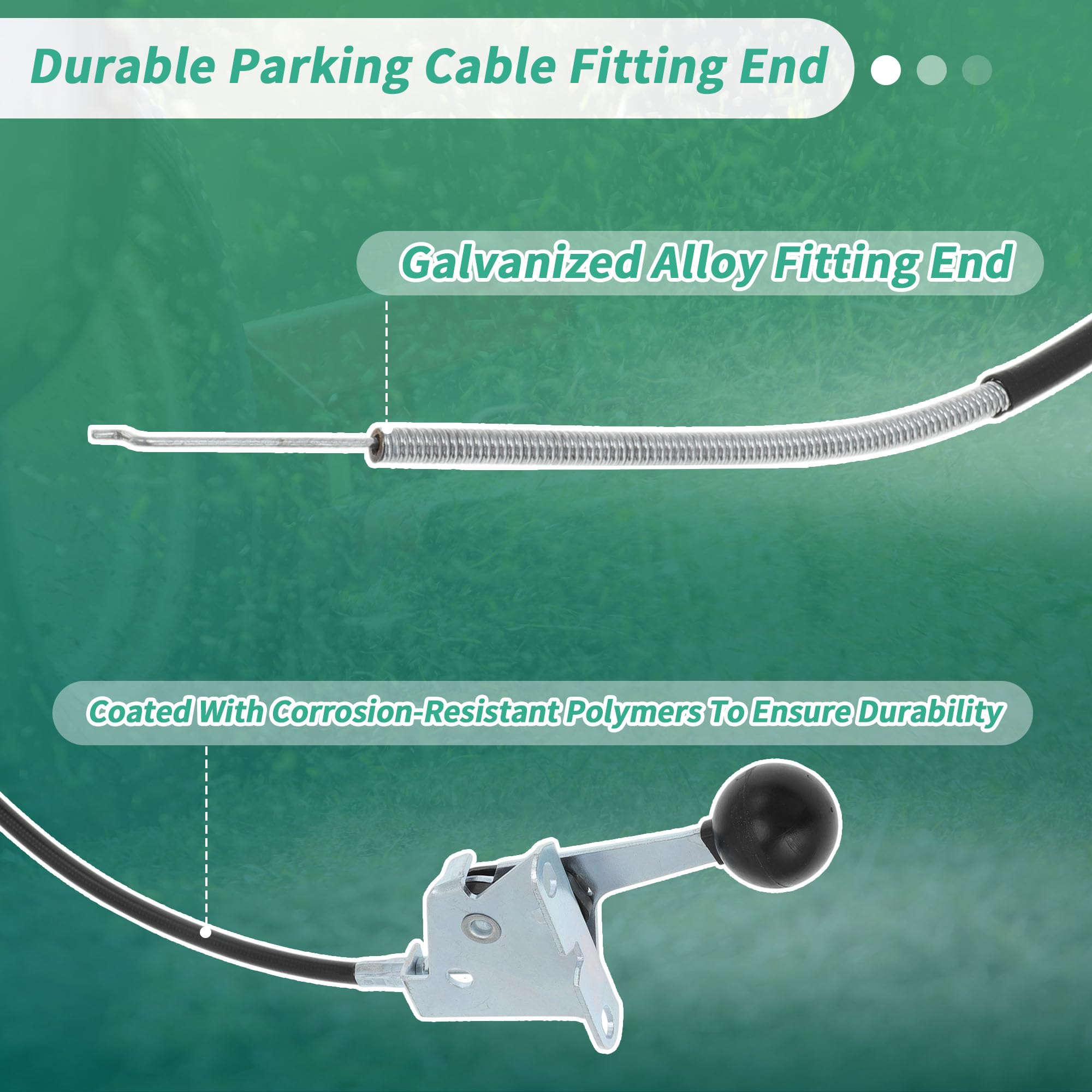 PARSLUCK No.946-04829A Throttle Cable for Craftsman for Cub Cadet for Troy Bilt for Yard Machines for MTD Mowers Replace 746-04829A Lawn Mower Throttle Cable