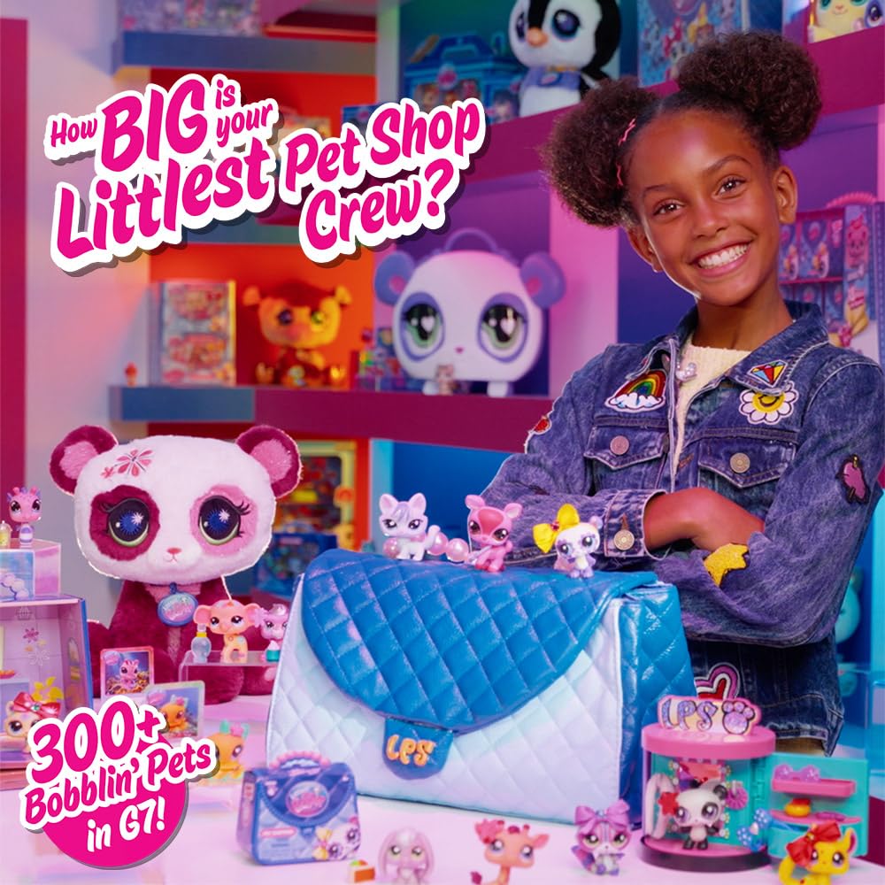 Littlest Pet Shop - Deluxe Holiday Calendar - Series 4 Advent Calendar -Gen 7 Authentic LPS Bobble Head Toy Figure, Collectible Toy Animal, Ages 4+