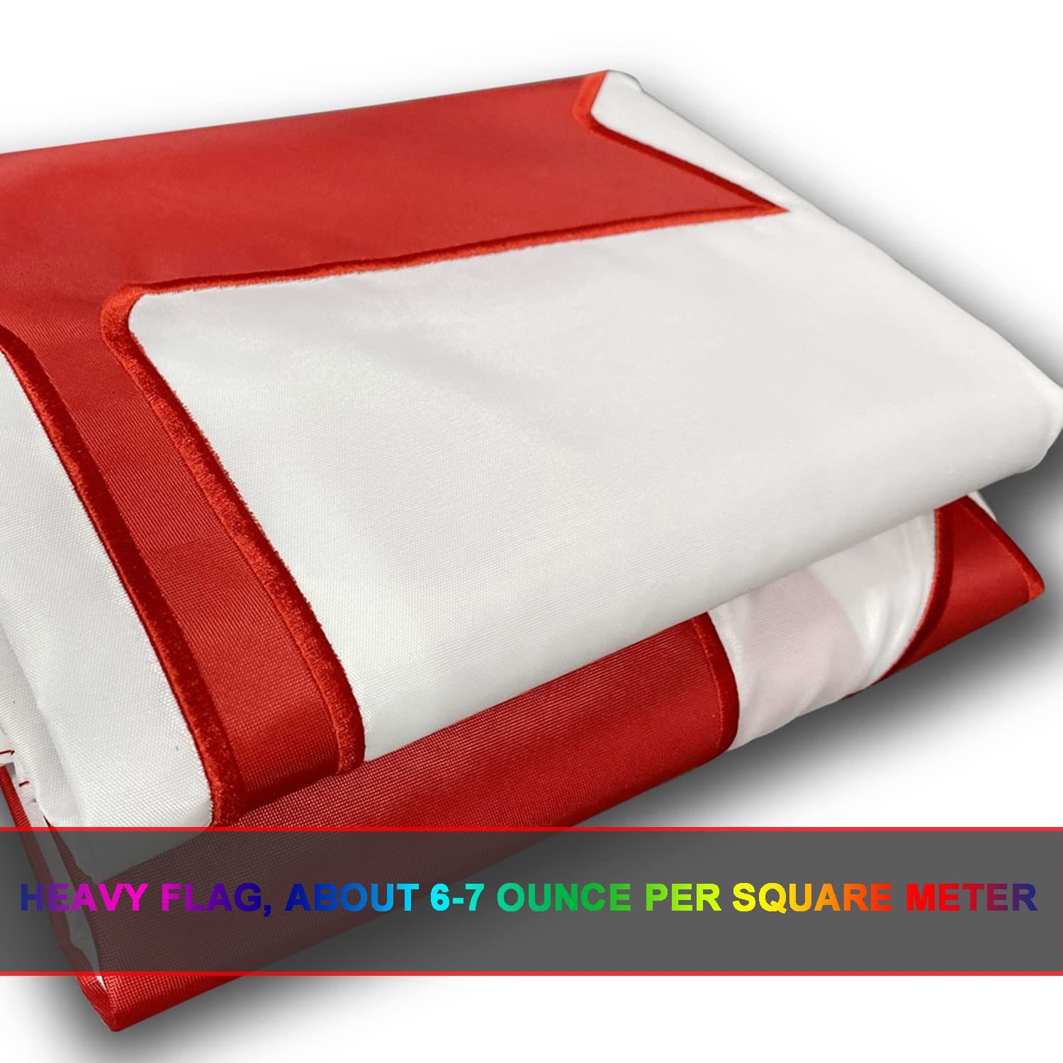 Heavy Duty Canada Flag 2x3 Ft Small -Longest Lasting Nylon 210D | Deluxe Embroidered Maple Leaf | Four Rows Stitching Fly Ends|Canadian Flags Outdoor Decoration Gift Yard House Banner