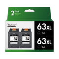 Valuetoner 63XL Black Ink Cartridge Compatible for HP Ink 63 XL 63XL Work for HP Envy 4520 4512 Officejet 3830 4650 4655 4652 5258 5255 5252 5222 5255 Deskjet 1112 2130 2132 3630 3632 3830 Printer