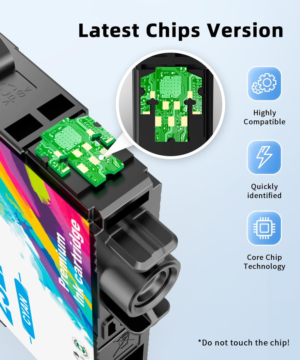 Replacement 232XL 232 Ink Cartridge Remanufactured for Epson 232 232XL Work with Workforce WF-2930 WF-2950 Expression Home XP-4200 XP-4205 Ink Cartridges for epson 232 Ink cartridges（4 Pack）