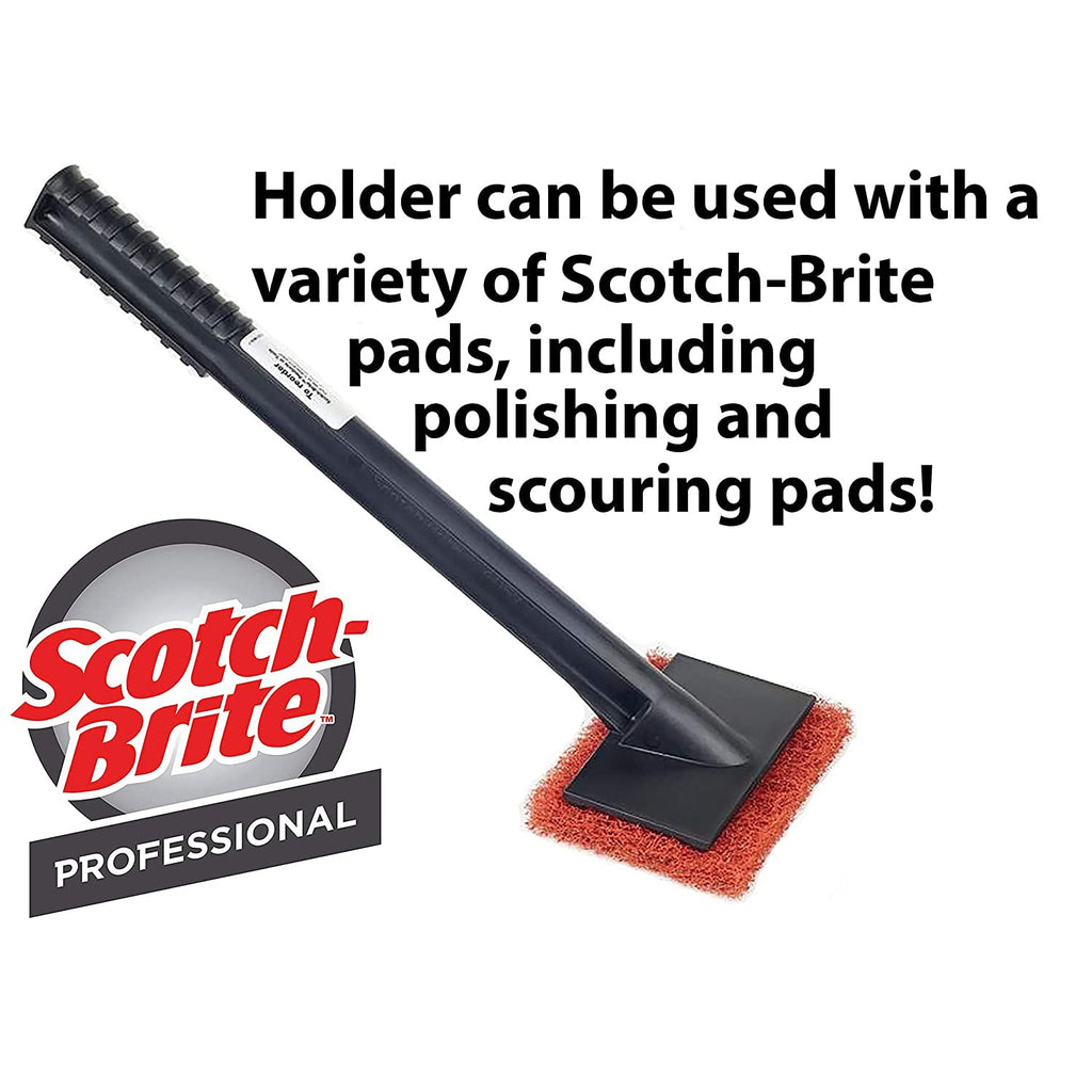 3M Scotch-Brite Griddle Cleaning, Quick Clean Heavy Duty Scour Pad, 4 in x 5.25 in, 6 Pads/Pack, for Baked On Food and Cooking Oils, Use on Hot or Cool Griddle