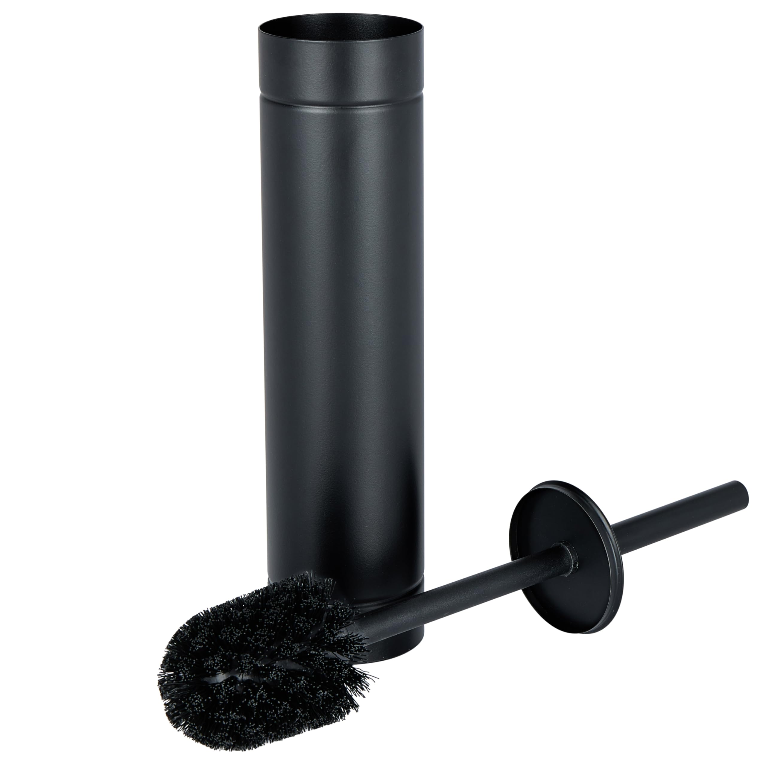 Bath Bliss Slender Toilet Brush with Weighted Base in Black