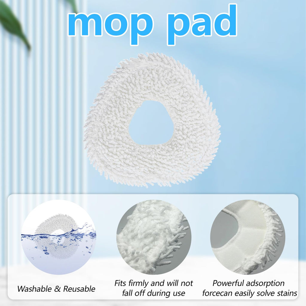 Frexusuent 6 Pcs Replacement Mop Pads for Narwal Freo X Ultra, Z10, Z Ultra Vacuum Cleaner, Freo Z10 Mop Pad Accessories