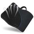 Gel Seat Cushion -for Long Sitting, Double Layer Breathable Honeycomb Chair Cushion with Non-Slip Cover for Ergonomic Support Pressure Cushion, for Office Chair, Cars, Long Trips，Durable,Portable