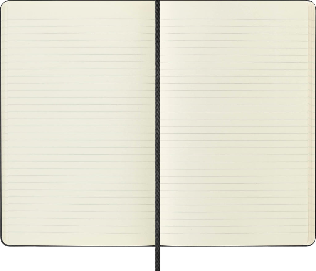 Moleskine Classic Notebook, Hard Cover, Large (5" x 8.25") Ruled/Lined, Black, 240 Pages