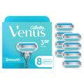 Venus Smooth Women’s Razor Blades, 3-Bladed Razor Refills, 1 Pack (Count of 8)