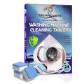 Technovate Washing Machine Cleaner Tablets 24 Pack Deep Drum Cleaning and Descaler for Front and Top Load Washers HE Safe, Septic & Eco-Friendly Deodorizer