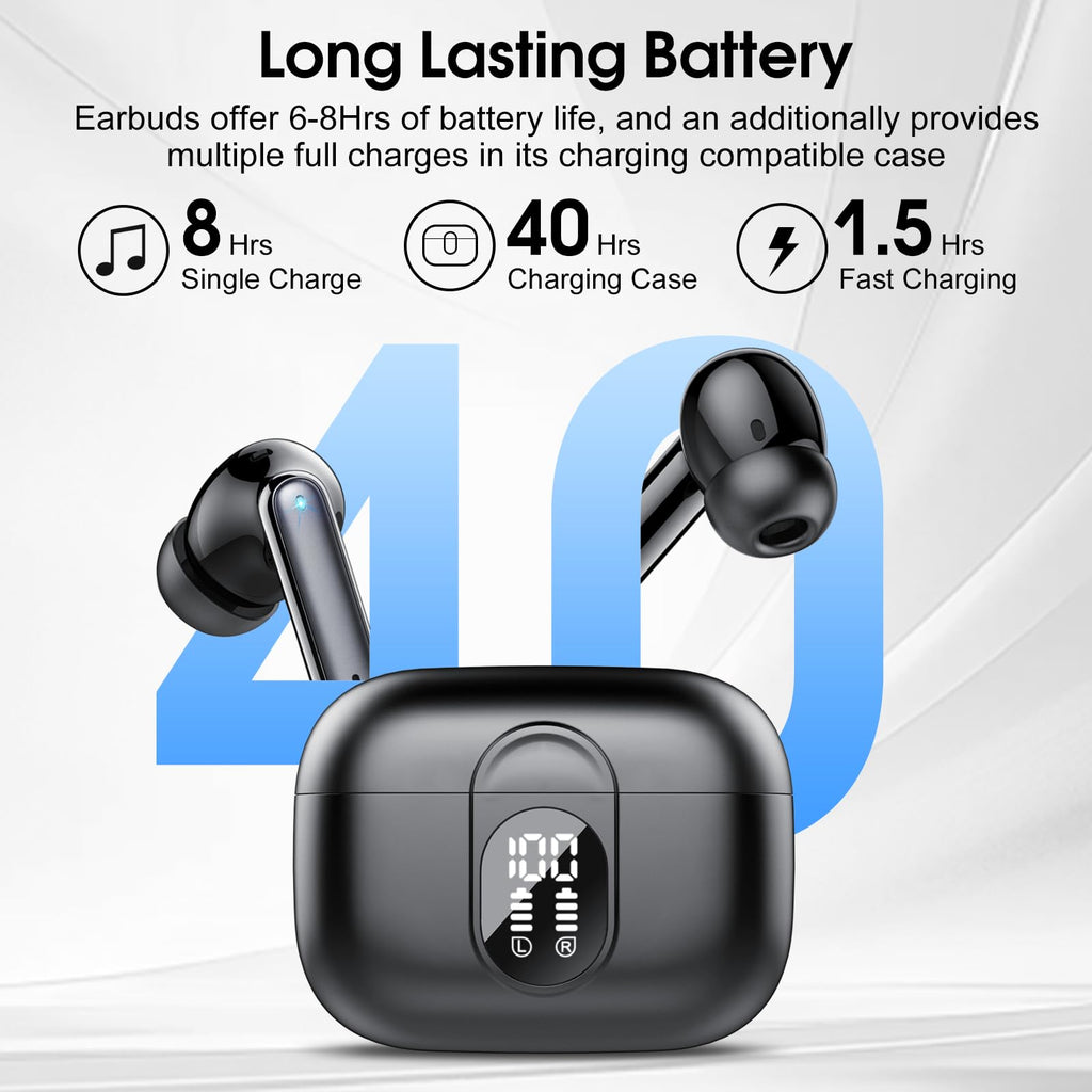 AI Language Translator Earbuds Real Time, 3 in 1 Simultaneous Interpretation Translator Earbuds with 164 Languages/6 Translation Modes, 40H Translation Headphones with ENC Mic Business/Learning/Travel