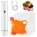 Handheld Vacuum Sealer for Food with 10 Reusable Vacuum Sealer Bags, Chef Preserve Compact Vacuum Sealer Machine, Portable Seal Meal Saver, Wireless Food Sealer