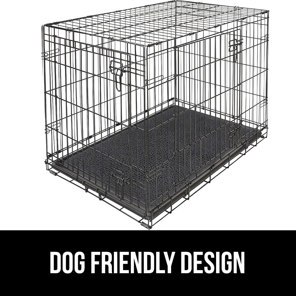 GORILLA GRIP Absorbent Soak Stopper Doormat, Rubber Backing Welcome Mat, Muddy Dog Paws Dirt, Washable Quick Dry Microfiber Chenille Floor Interior Door Mats, Home Décor, 24x17 in Charcoal