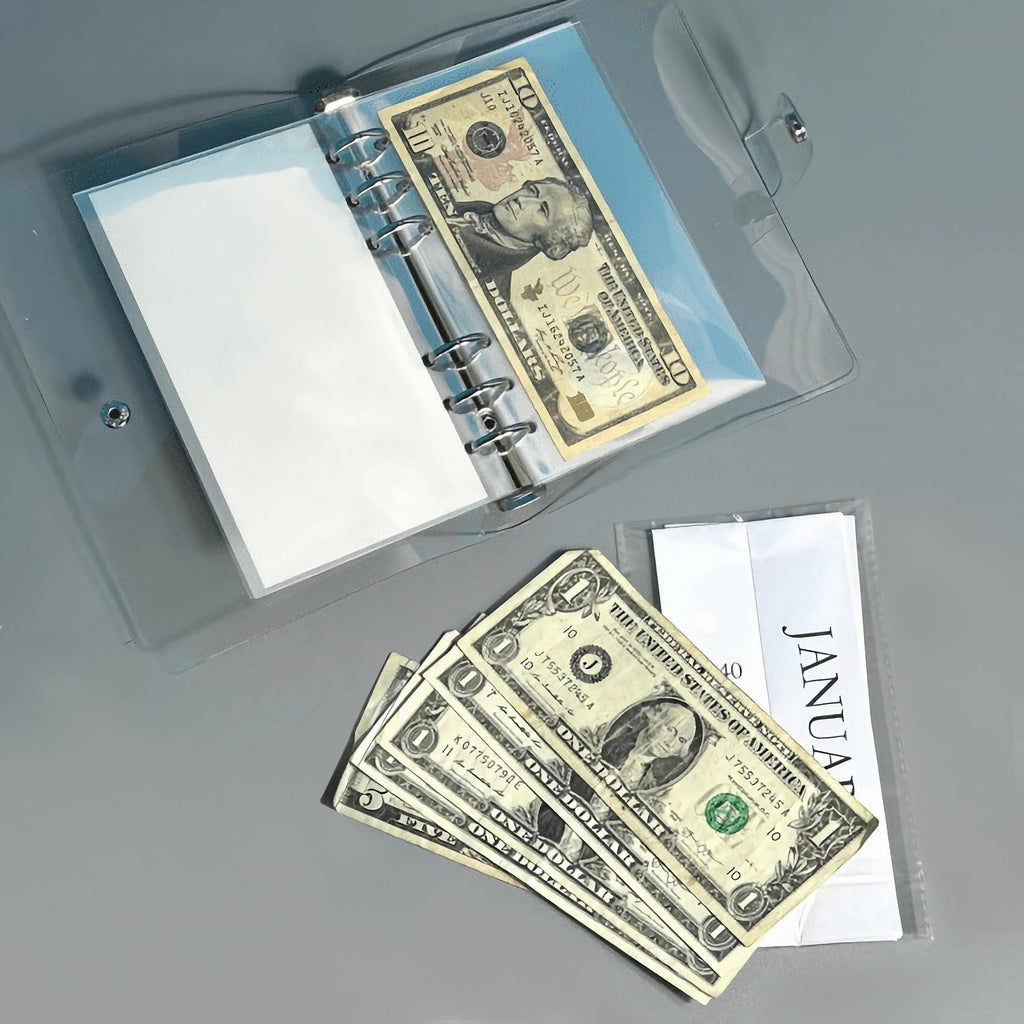 12 Month Envelope Money Saving Challenge Binder, 12 Month Savings Challenge, 2Pcs Money Saving Budget Binder with Cash Envelopes, Reusable Saving Budget Binder, Easy and Funny Way to Save 10K Dollars