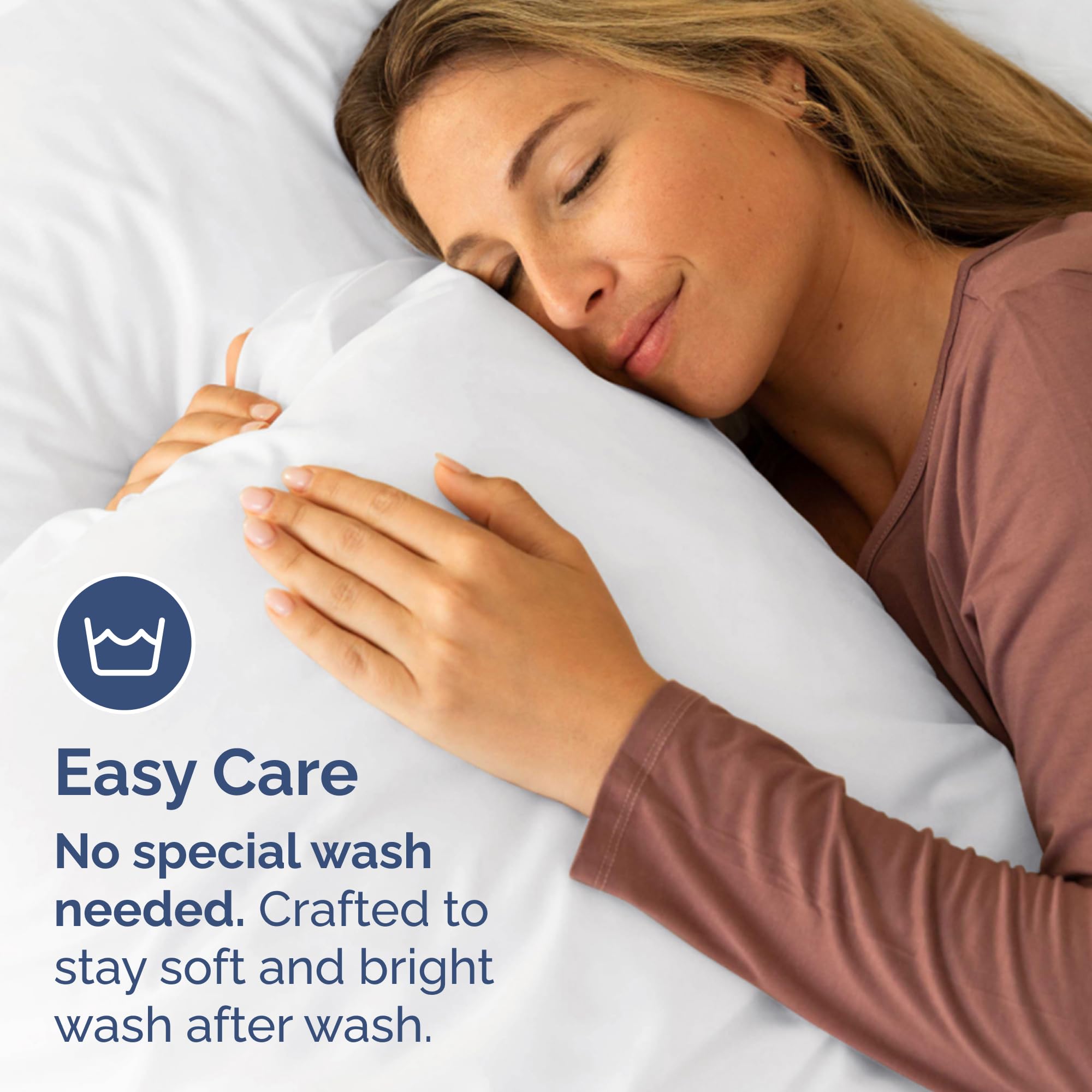 King Pillow Cases Set of 2 - Hotel Quality Queen Pillowcase Covers - Ultra-Soft, Comfortable, Cozy Bedding for Women, Men, Kids & Teens - Wrinkle Free & Machine Washable - White (No Pillows Included)
