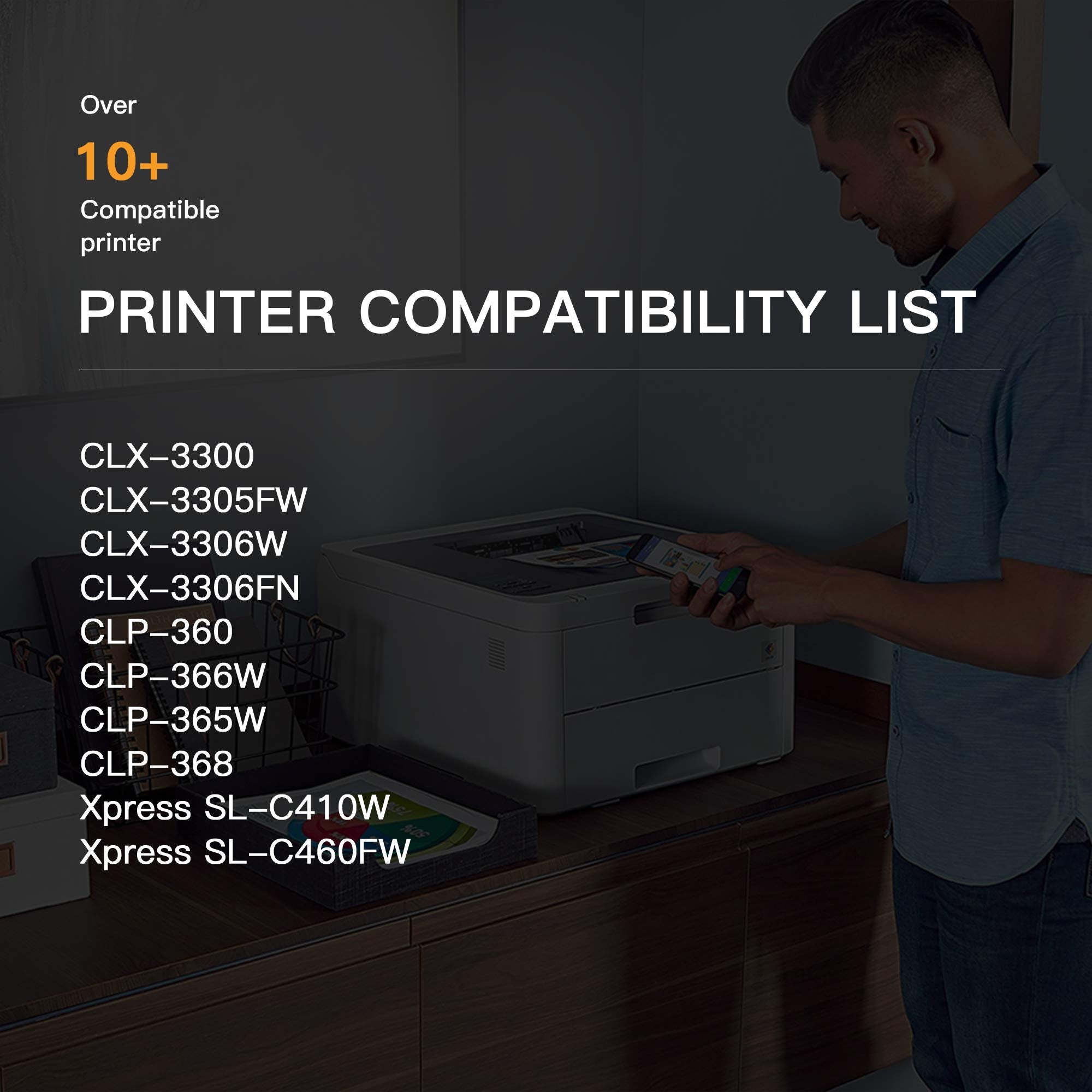 E-Z Ink (TM) Compatible Toner Cartridge Replacement for Samsung CLT-K406S Black (1 Toner)