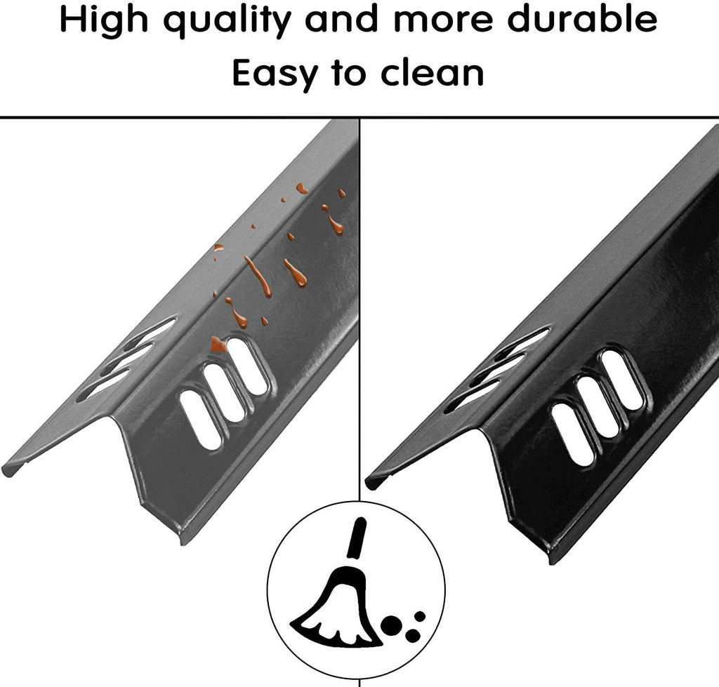 GFTIME 15'' Grill Heat Plates Replacement Parts for Backyard GBC1460W, GBC1461W, BHG, Dynaglo DGF510SBP, DGF510SSP, Phoenix, Montana, Uniflame Grill, BY15-101-001-02, Porcelain Steel, 4-Pack