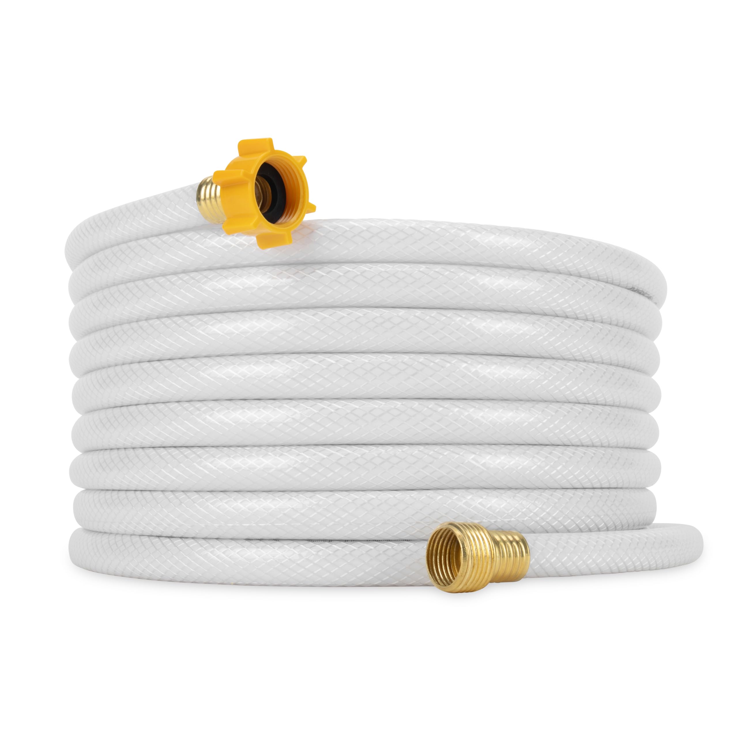 Camco TastePURE 25-Ft - RV Drinking Water Hose - Contains No Lead, No BPA & No Phthalate - Features Reinforced Design & Crafted of PVC - 1/2” Inside Diameter, Made in The USA (22735)