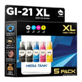 NINJA INK Compatible Replacement for Canon GI-21 Ink Cartridges gi21 Ink Bottle Black Refill MegaTank - PIXMA G1220 G1230 G2260 G2270 G3060 G3260 G3270 G3290 G4270 G4280 (5 Pack)