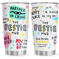 Bestie Gift for Women - 20oz The Bestie Tumbler - Friend Tumbler for Women - Christmas, Birthday, Friendship Gifts - Funny Best Friend Gift - Stainless Steel Insulated Mug