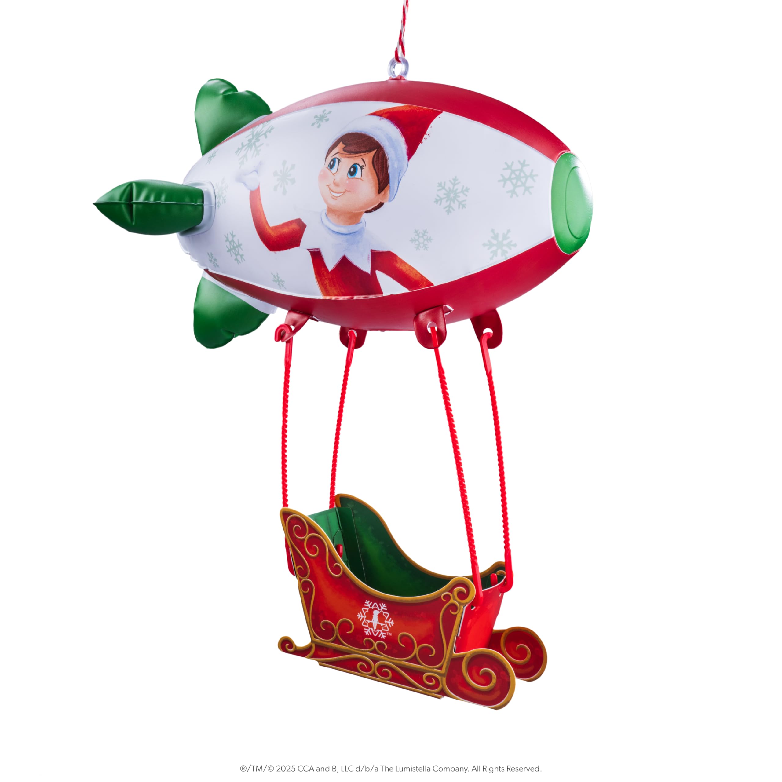 The Elf on The Shelf Polar Props Peppermint Blimp Ride – 20th Anniversary Scout Elf Accessory (Scout Elf Not Included)