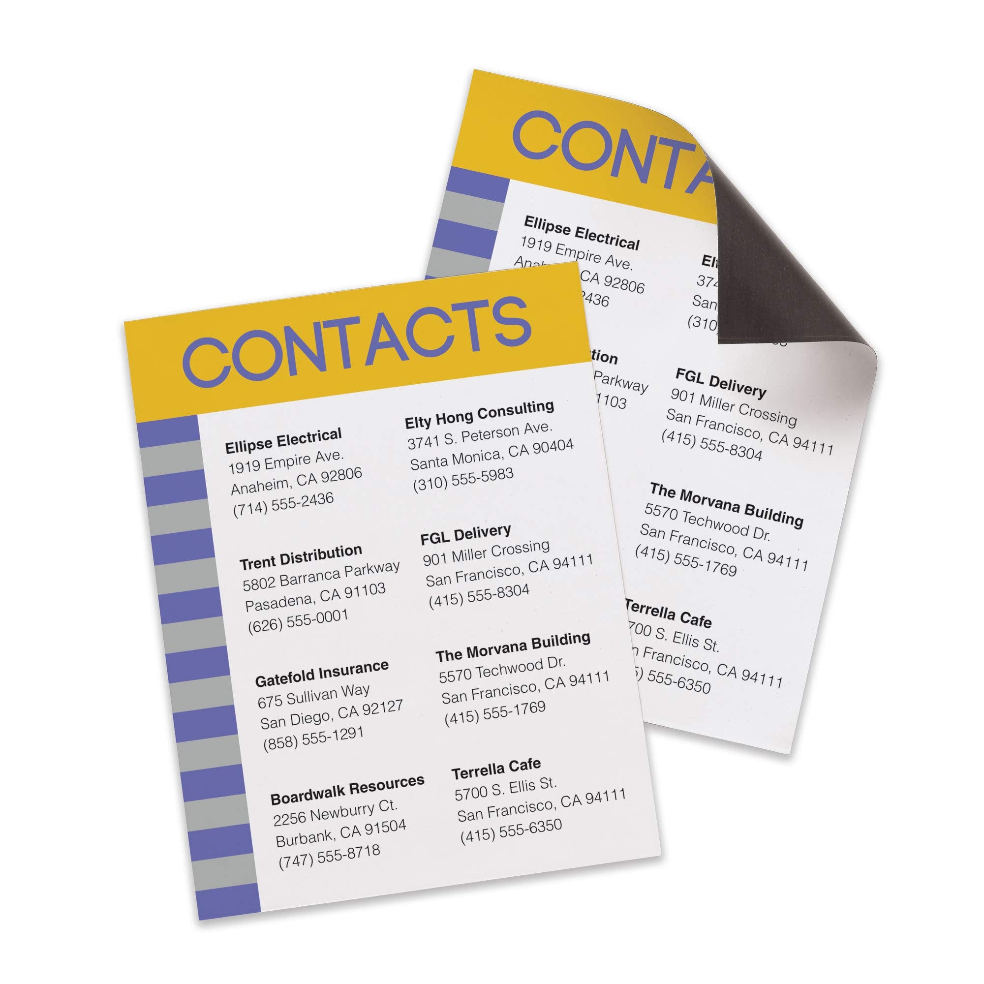 Avery Printable Magnet Sheets, 8.5" x 11", Inkjet Printer, 2 Packs, 10 White Magnetic Sheets Total (5814)