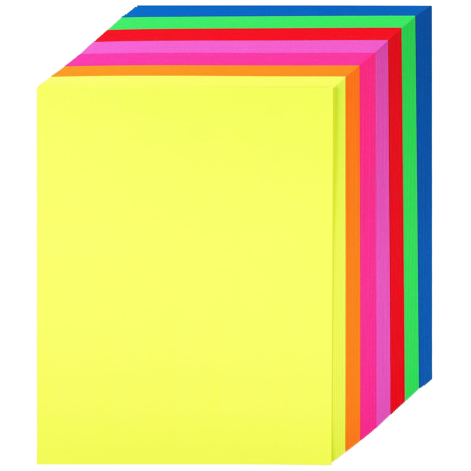 Bright Color Paper Colorful Cardstock - 8.5’’ x 11’’ Letter Paper Size 65lb Cover Card Stock Rainbow Colors Paper 70 Sheets Perfect for Scrapbooking, Crafts, Business Cards 180gsm UAP12
