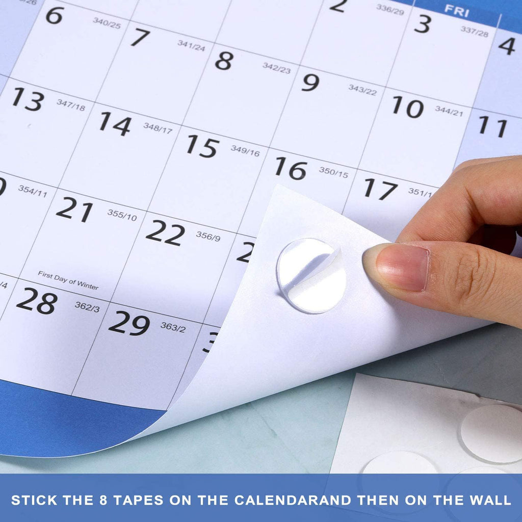 2026-2027 Yearly Wall Calendar - 2026-2027 Calendar, July 2026 - June 2027, Yearly Calendar/Planner, 34.3" x 22.8"(Open), Wall Calendars 26-27 with Double-Sided Round Sticks - Colorful