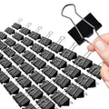 Large Binder Clips 1.6 Inch Black 48 Pcs, Binder Clips 41mm for Teacher School Office and Business