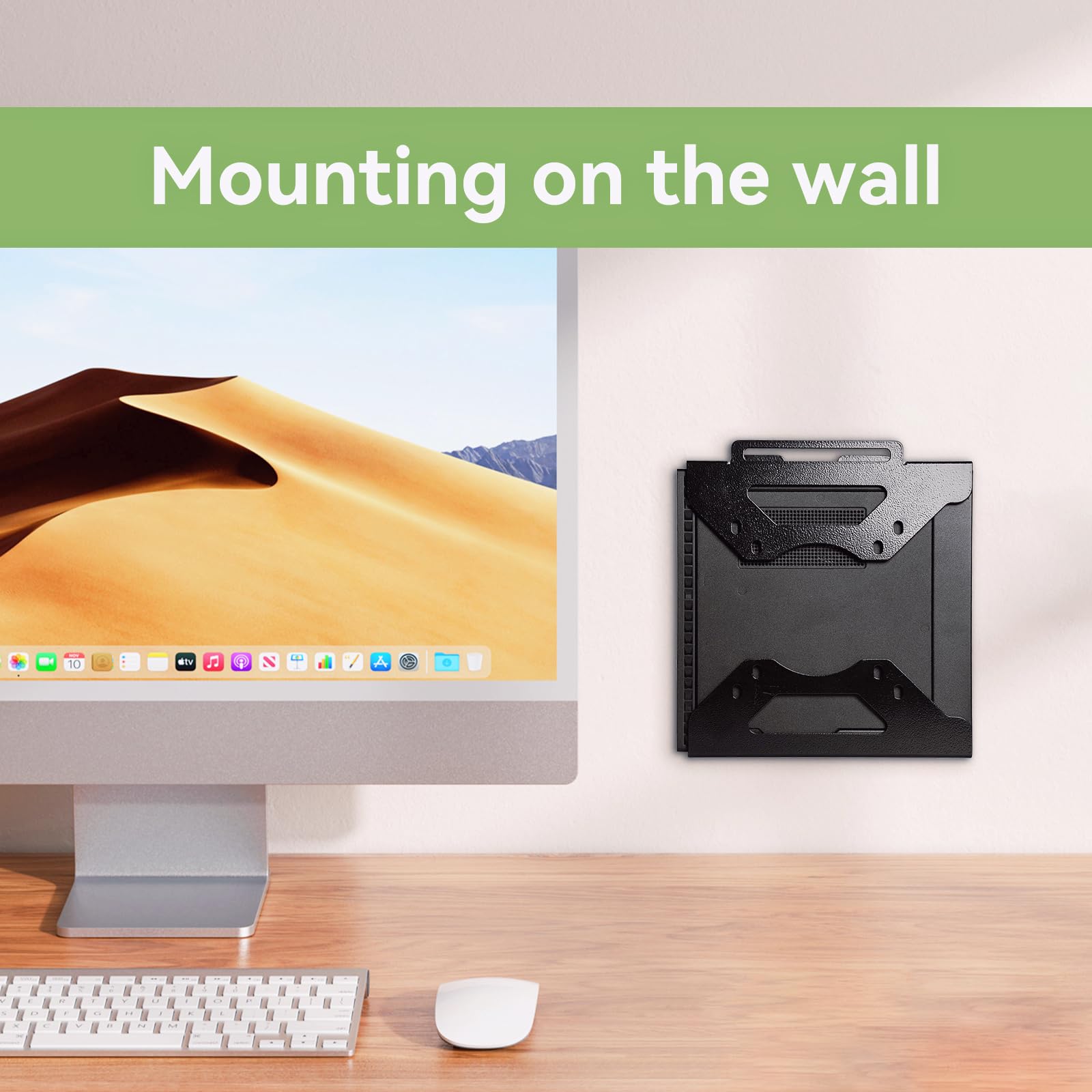 Fbyuitap Mini PC Mount Compatible with Lenovo Thinkcentre Tiny M90q Gen3, M90q Gen 2,M80q Gen3, M75q Gen2,M70q Gen 2, M70q VESA Mount Adapter Wall and Under Desk
