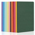 ZCZN 24 Pack Colorful Blank Notebooks Bulk, A5 Journals with 12 Colors, 60 Pages/30 Sheets, 8.3x5.5 Inch, Plain Paper, Travel Writing Journal Notebooks for Work & School