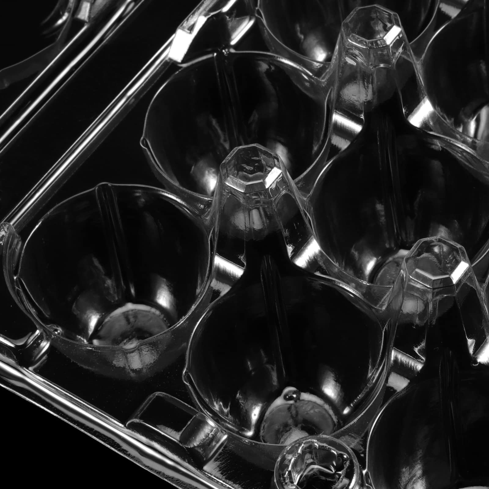 MANCHAP 150-Pack Clear Plastic Quail Egg Cartons, 12-Grid Storage Container with Lid，Clear Quail Eggs Carton Holders